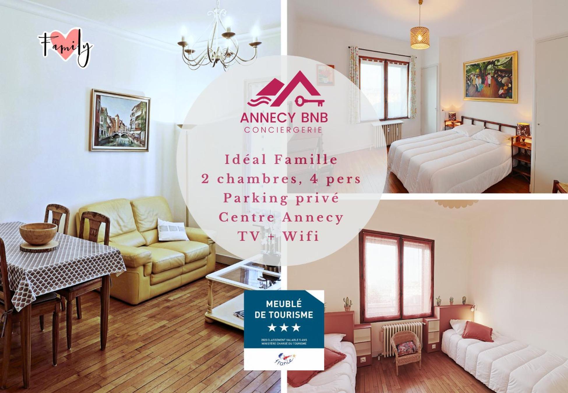 Le Family Lodge 2 Chambres 4 Personnes Classe 3 Etoiles Annecy Kültér fotó